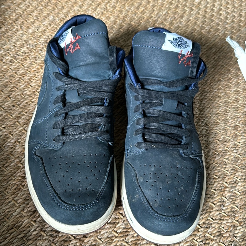 Preowned Eastside Golf x Air Jordan 1 Low 'Out the Mud' men’s size 8 - navy